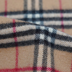 Lambswool Plaid Print Vintage Pre-Loved Scarf