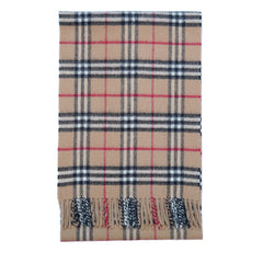 Lambswool Plaid Print Vintage Pre-Loved Scarf