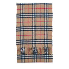 Lambswool Plaid Print Vintage Pre-Loved Scarf
