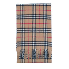 Lambswool Plaid Print Vintage Pre-Loved Scarf