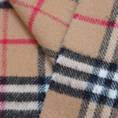 Lambswool Plaid Print Vintage Pre-Loved Scarf