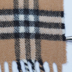 Lambswool Plaid Print Vintage Pre-Loved Scarf