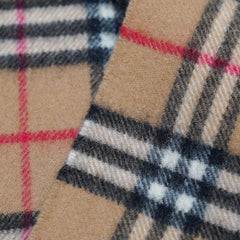 Lambswool Plaid Print Vintage Pre-Loved Scarf