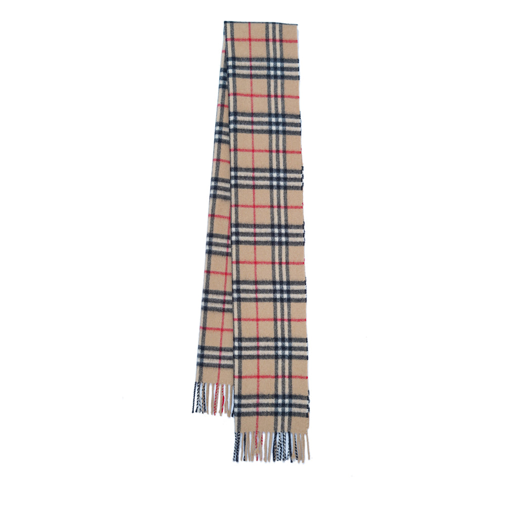 Lambswool Plaid Print Vintage Pre-Loved Scarf