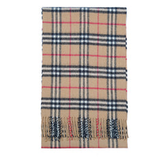 Lambswool Plaid Print Vintage Pre-Loved Scarf