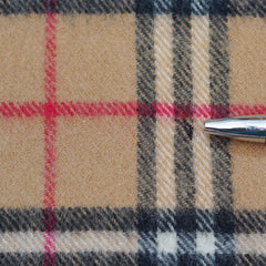 Lambswool Plaid Print Vintage Pre-Loved Scarf