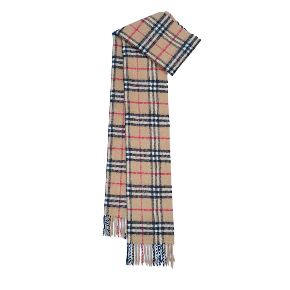 Lambswool Plaid Print Vintage Pre-Loved Scarf