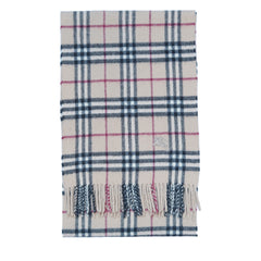 Lambswool Plaid Print Vintage Pre-Loved Scarf