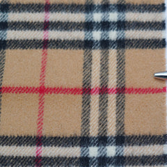 Lambswool Plaid Print Vintage Pre-Loved Scarf