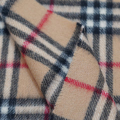 Lambswool Plaid Print Vintage Pre-Loved Scarf