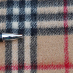 Lambswool Plaid Print Vintage Pre-Loved Scarf