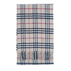Lambswool Plaid Print Vintage Pre-Loved Scarf