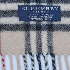 Lambswool Plaid Print Vintage Pre-Loved Scarf