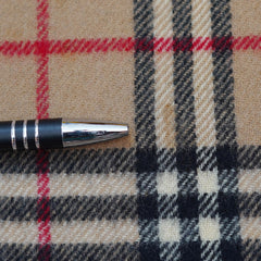 Lambswool Plaid Print Vintage Pre-Loved Scarf