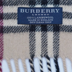 Lambswool Plaid Print Vintage Pre-Loved Scarf