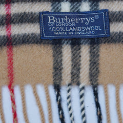 Lambswool Plaid Print Vintage Pre-Loved Scarf