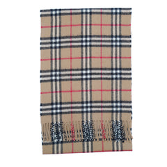 Lambswool Plaid Print Vintage Pre-Loved Scarf