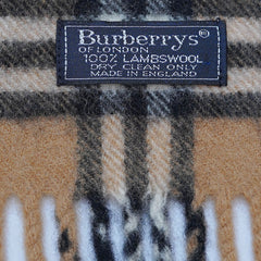 Lambswool Plaid Print Vintage Pre-Loved Scarf