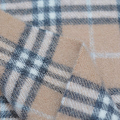 Lambswool Plaid Print Vintage Pre-Loved Scarf