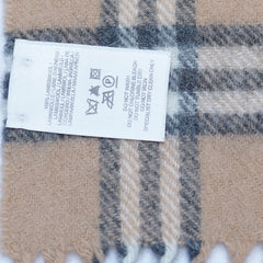 Lambswool Plaid Print Vintage Pre-Loved Scarf