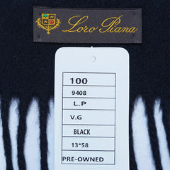 Loro Piana Authentic Cashmere Plain Vintage Pre-Loved Scarf