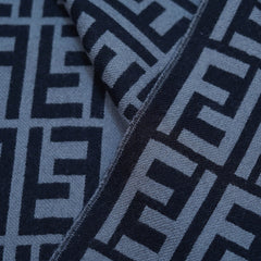 Fendi Authentic Wool FF Pattern Vintage Pre-Loved Scarf