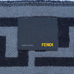 Fendi Authentic Wool FF Pattern Vintage Pre-Loved Scarf