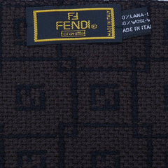 Fendi Authentic Wool FF Pattern Vintage Pre-Loved Scarf