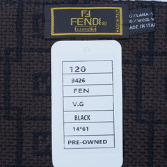 Fendi Authentic Wool FF Pattern Vintage Pre-Loved Scarf