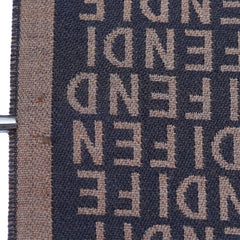 Wool Monogram Vintage Pre-Loved Scarf