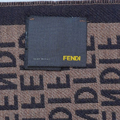 Wool Monogram Vintage Pre-Loved Scarf