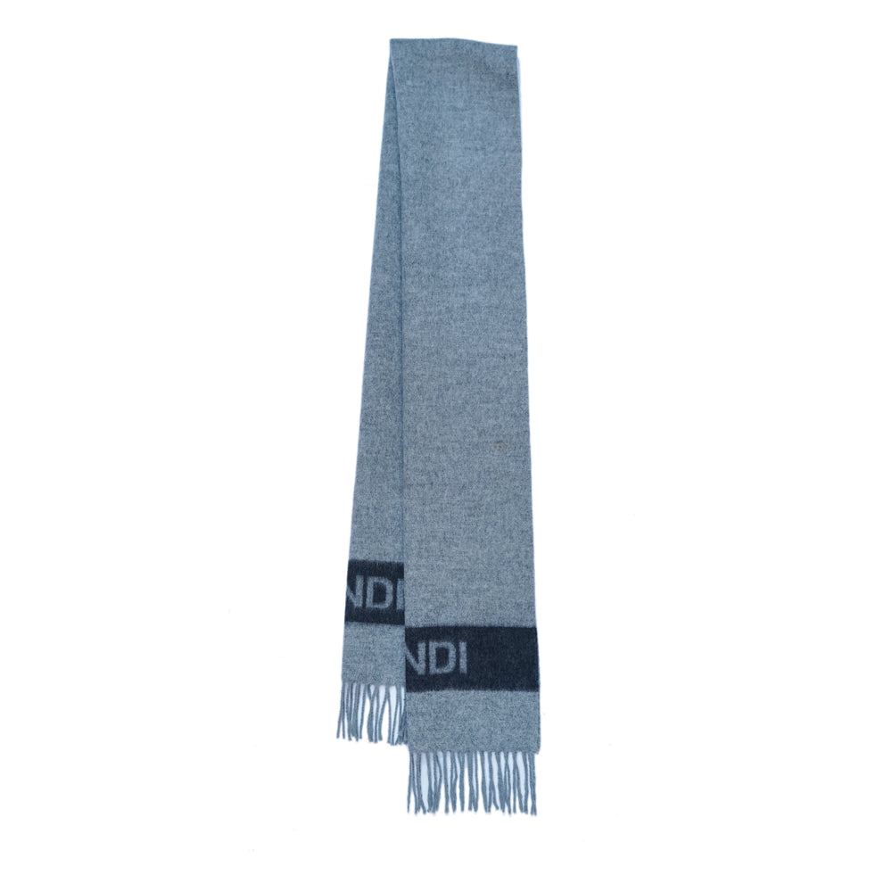 Fendi Authentic Wool Plain Vintage Pre-Loved Scarf