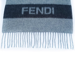 Fendi Authentic Wool Plain Vintage Pre-Loved Scarf