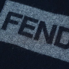 Fendi Authentic Wool Plain Vintage Pre-Loved Scarf