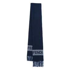 Fendi Authentic Wool Plain Vintage Pre-Loved Scarf