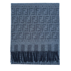 Fendi Authentic Wool FF Pattern Vintage Pre-Loved Scarf