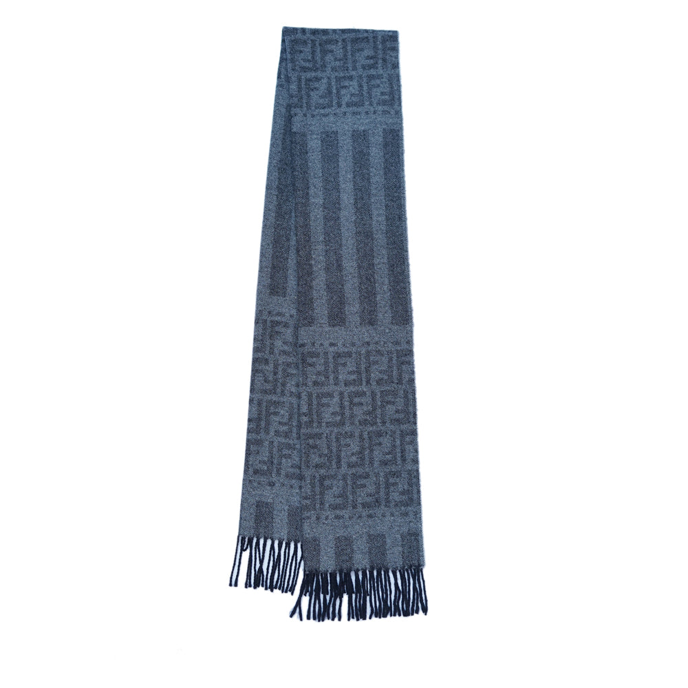 Fendi Authentic Wool FF Pattern Vintage Pre-Loved Scarf