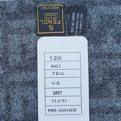 Fendi Authentic Wool FF Pattern Vintage Pre-Loved Scarf