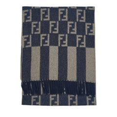 Fendi Authentic Wool FF Pattern Vintage Pre-Loved Scarf