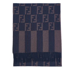 Fendi Authentic Wool FF Pattern Vintage Pre-Loved Scarf