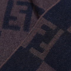 Fendi Authentic Wool FF Pattern Vintage Pre-Loved Scarf