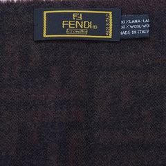 Fendi Authentic Wool FF Pattern Vintage Pre-Loved Scarf