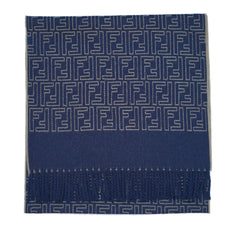 Fendi Authentic Wool FF Pattern Vintage Pre-Loved Scarf