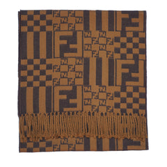 Fendi Authentic Wool FF Pattern Vintage Pre-Loved Scarf