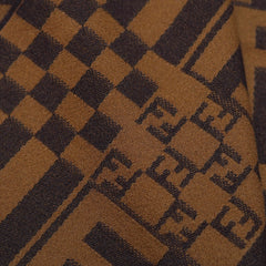 Fendi Authentic Wool FF Pattern Vintage Pre-Loved Scarf