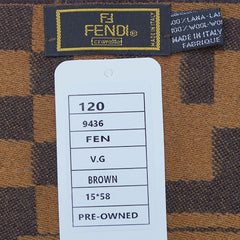 Fendi Authentic Wool FF Pattern Vintage Pre-Loved Scarf