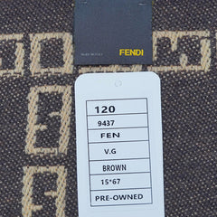 Fendi Authentic Wool FF Pattern Vintage Pre-Loved Scarf