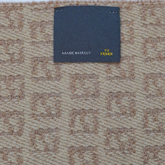 Fendi Authentic Wool FF Pattern Vintage Pre-Loved Scarf