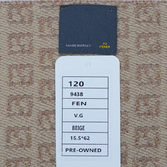Fendi Authentic Wool FF Pattern Vintage Pre-Loved Scarf