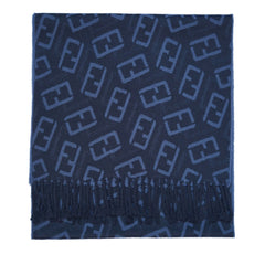 Fendi Authentic Wool FF Pattern Vintage Pre-Loved Scarf